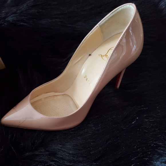 Christian Louboutin Nude Stilettos Pigalle Follies - Picture 3 of 5